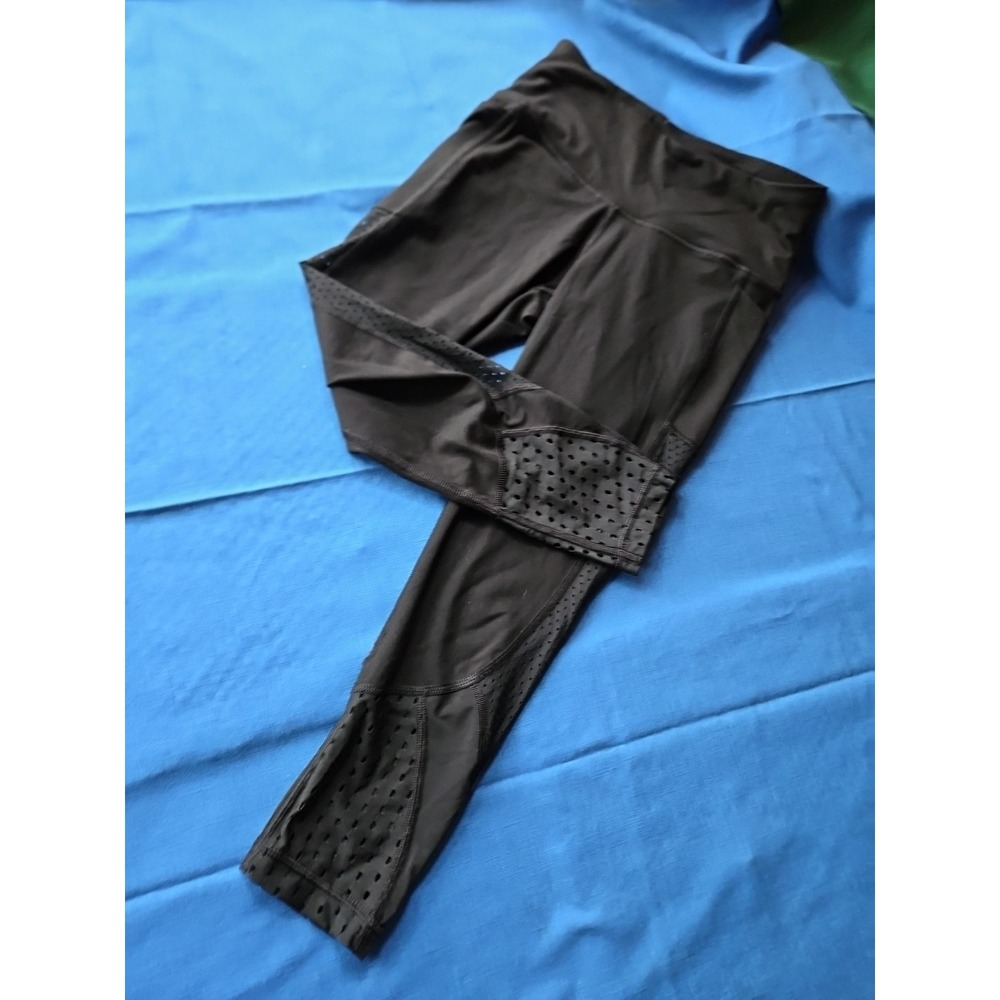 Victoria‎ Sport Leggings MESH SIDES CAPRI Victoria's Secret Workout Yoga XS - Picture 4 of 9